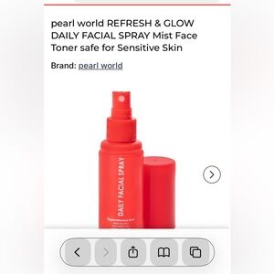 Pearl World Daily facial Spray